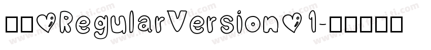 小白 RegularVersion 1字体转换
